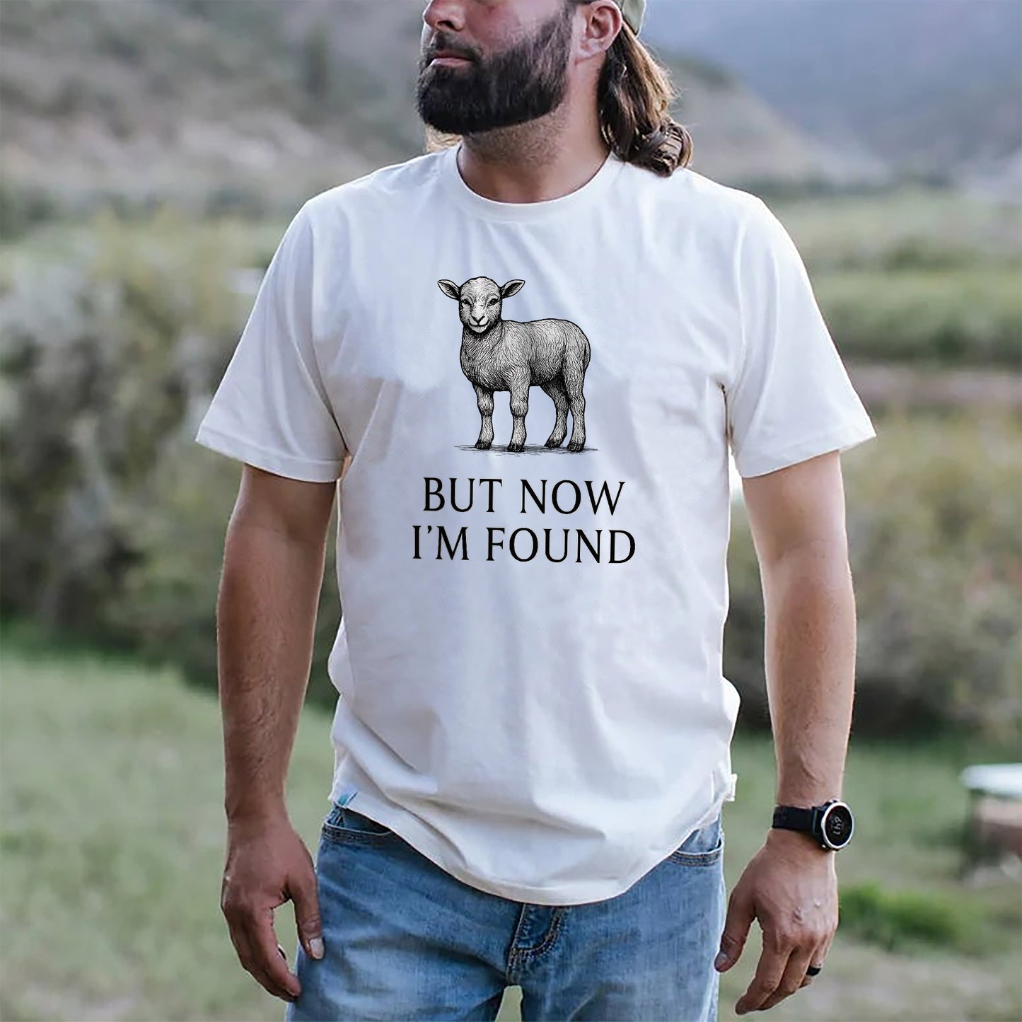 But Now I’m Found Baptism T-Shirt - Blessed Shirt For Christians- White - Up To 5XL