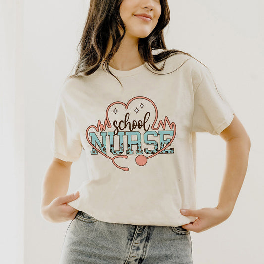 Funny Shirt For Student Nurse - Future School Nurse Tee - Natural- Up To 5XL