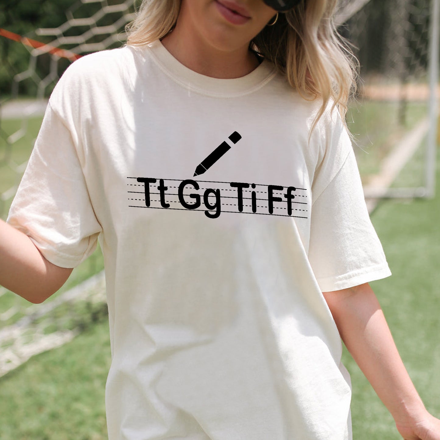 Tt Gg Ti Ff T-Shirt -  Funny Shirt For Teacher - Natural - Up To 5XL