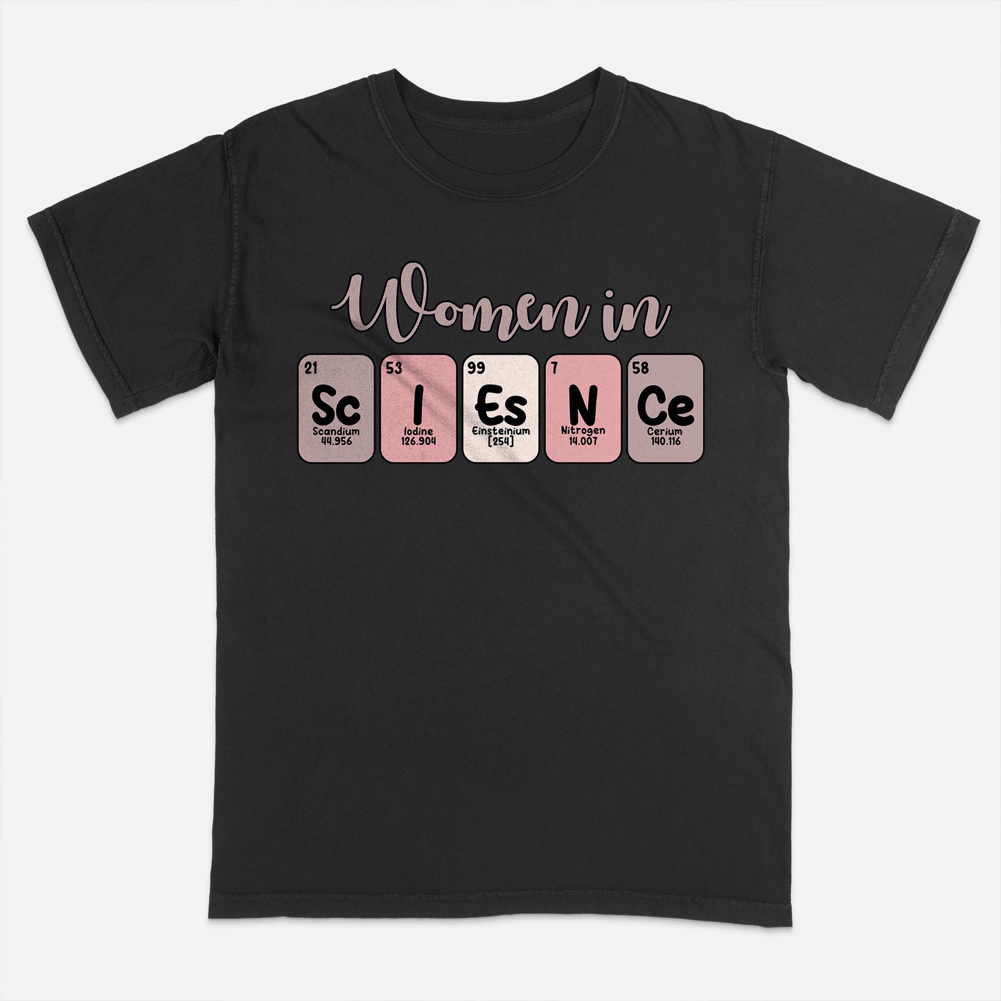 Women in Science T-Shirt   -  Funny Shirt For Teacher - Black - Up To 5XL