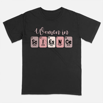 Women in Science T-Shirt   -  Funny Shirt For Teacher - Black - Up To 5XL