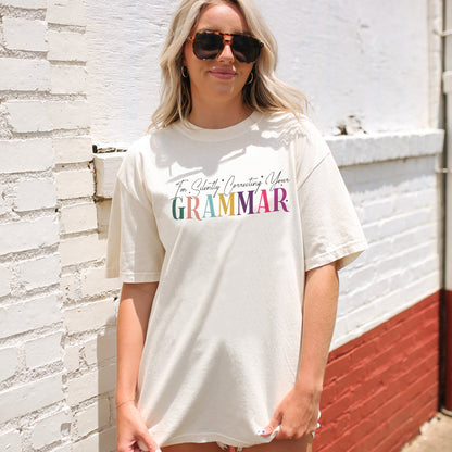 I’m Silently Correcting Your Grammar T-Shirt  -  Funny Shirt For Teacher - Natural - Up To 5XL