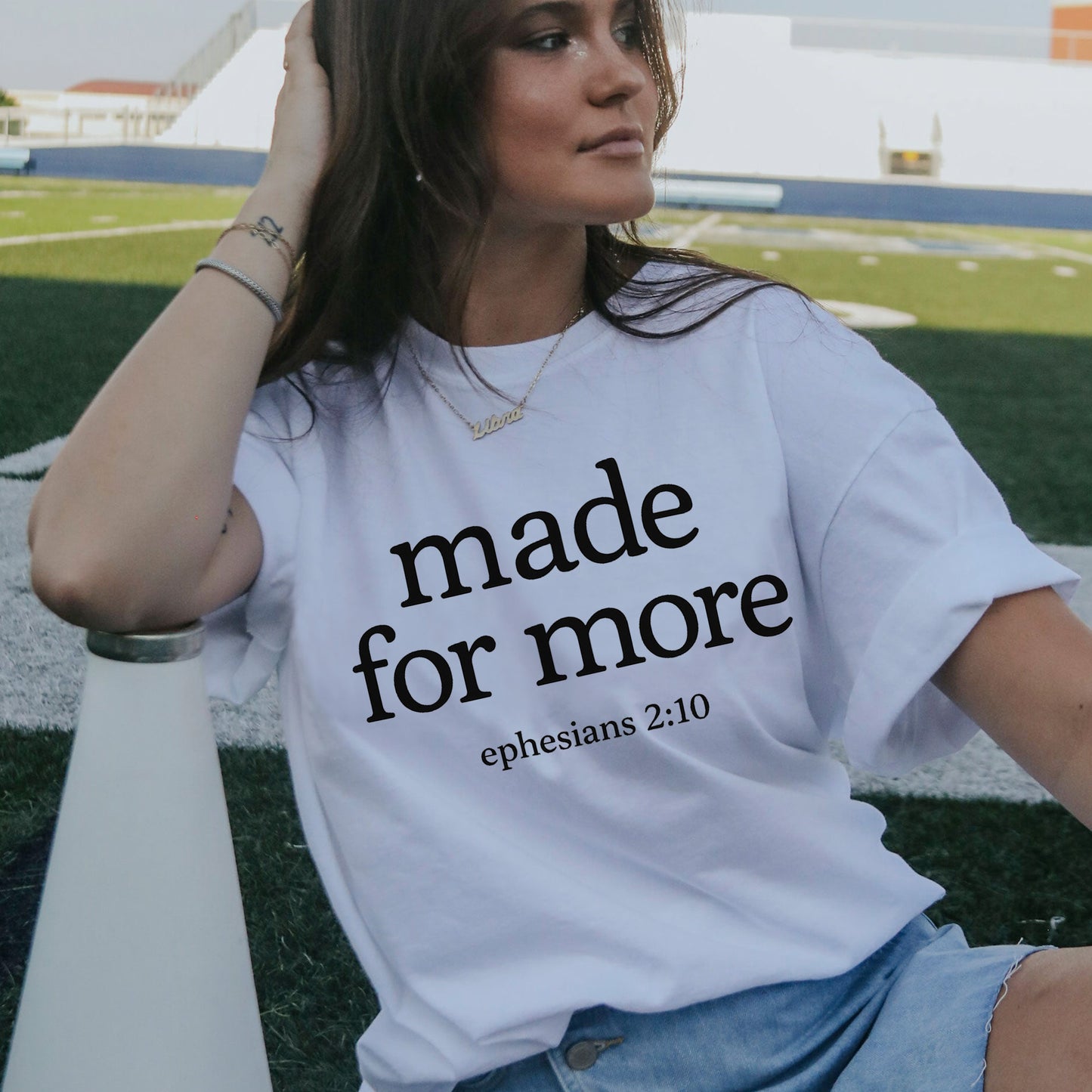 Made for More T-Shirt – Ephesians 2:10 T-Shirt -  Funny Jesus Shirt For Christians- White- Up To 5XL