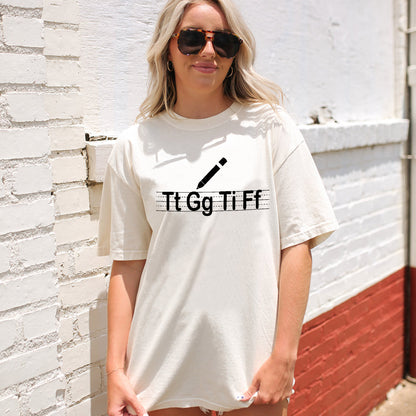 Tt Gg Ti Ff T-Shirt -  Funny Shirt For Teacher - Natural - Up To 5XL