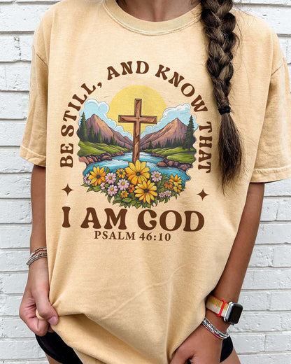 Be Still and Know Christian T-Shirt – Psalm 46:10