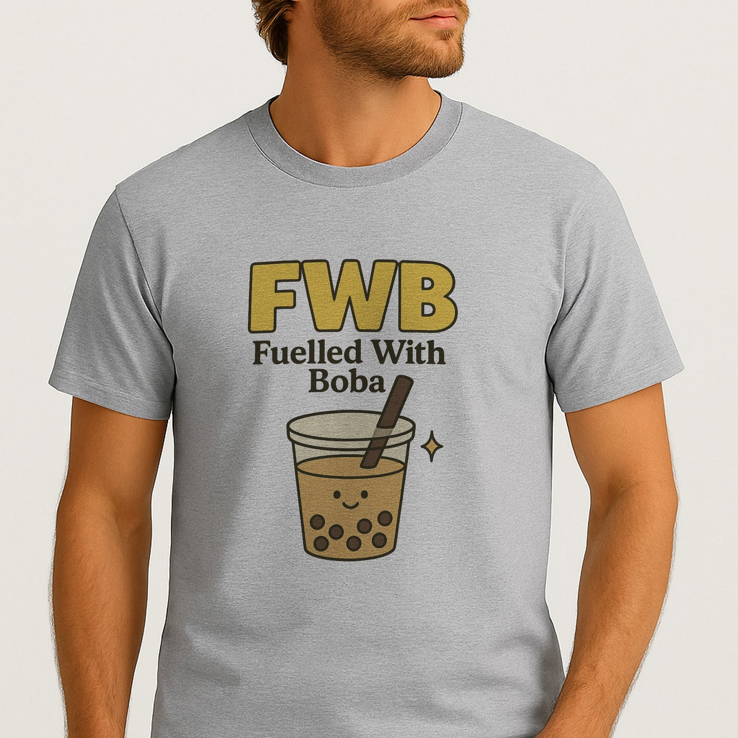 FWB Friends With Burritos T-Shirt – Funny Mexican Food Pun Saying Tee – Sport Grey - Up To 5XL