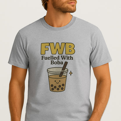 FWB Friends With Burritos T-Shirt – Funny Mexican Food Pun Saying Tee – Sport Grey - Up To 5XL