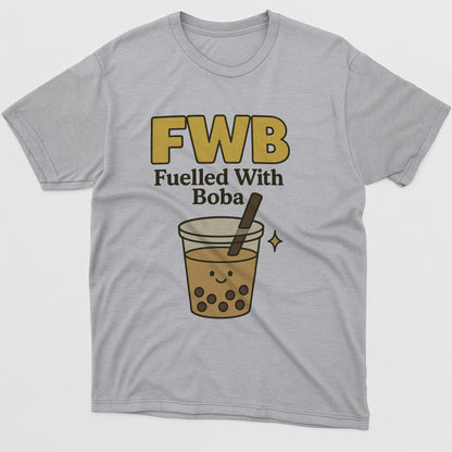 FWB Friends With Burritos T-Shirt – Funny Mexican Food Pun Saying Tee – Sport Grey - Up To 5XL