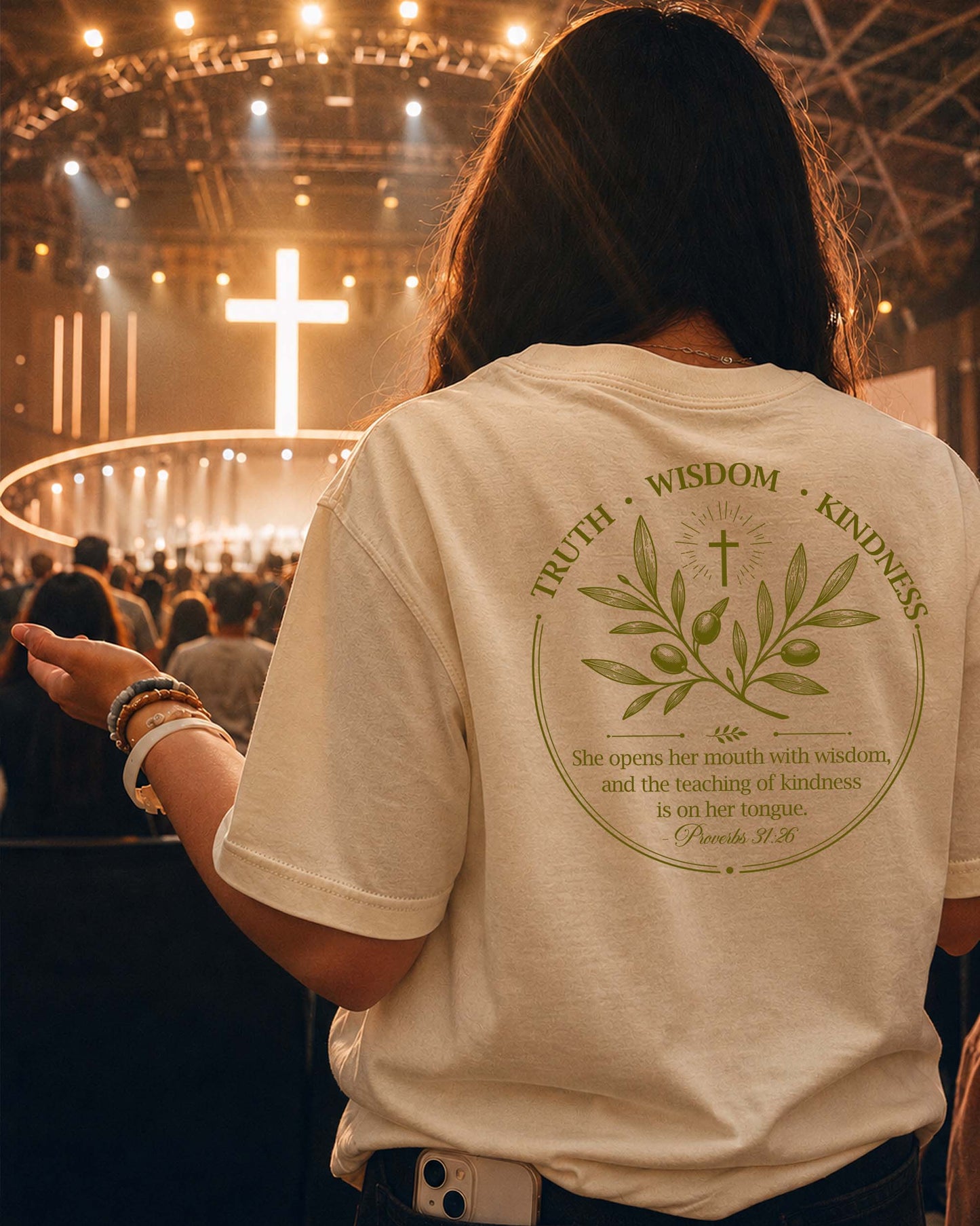 Truth • Wisdom • Kindness Christian Women's T-Shirt | Proverbs 31:26  Graphic Tee