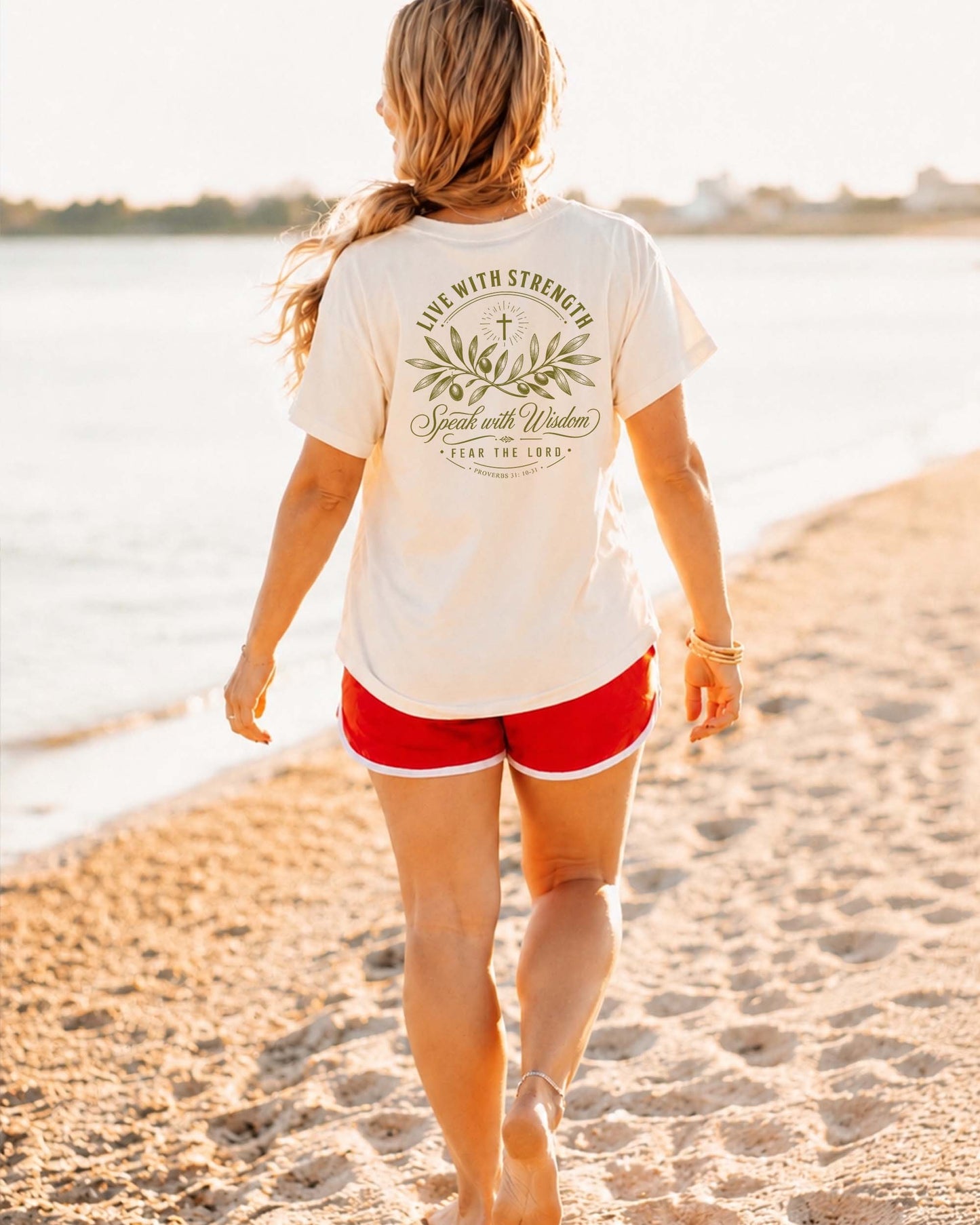 Live With Strength Speak With Wisdom Fear The Lord Tee | Proverbs 31 Shirt