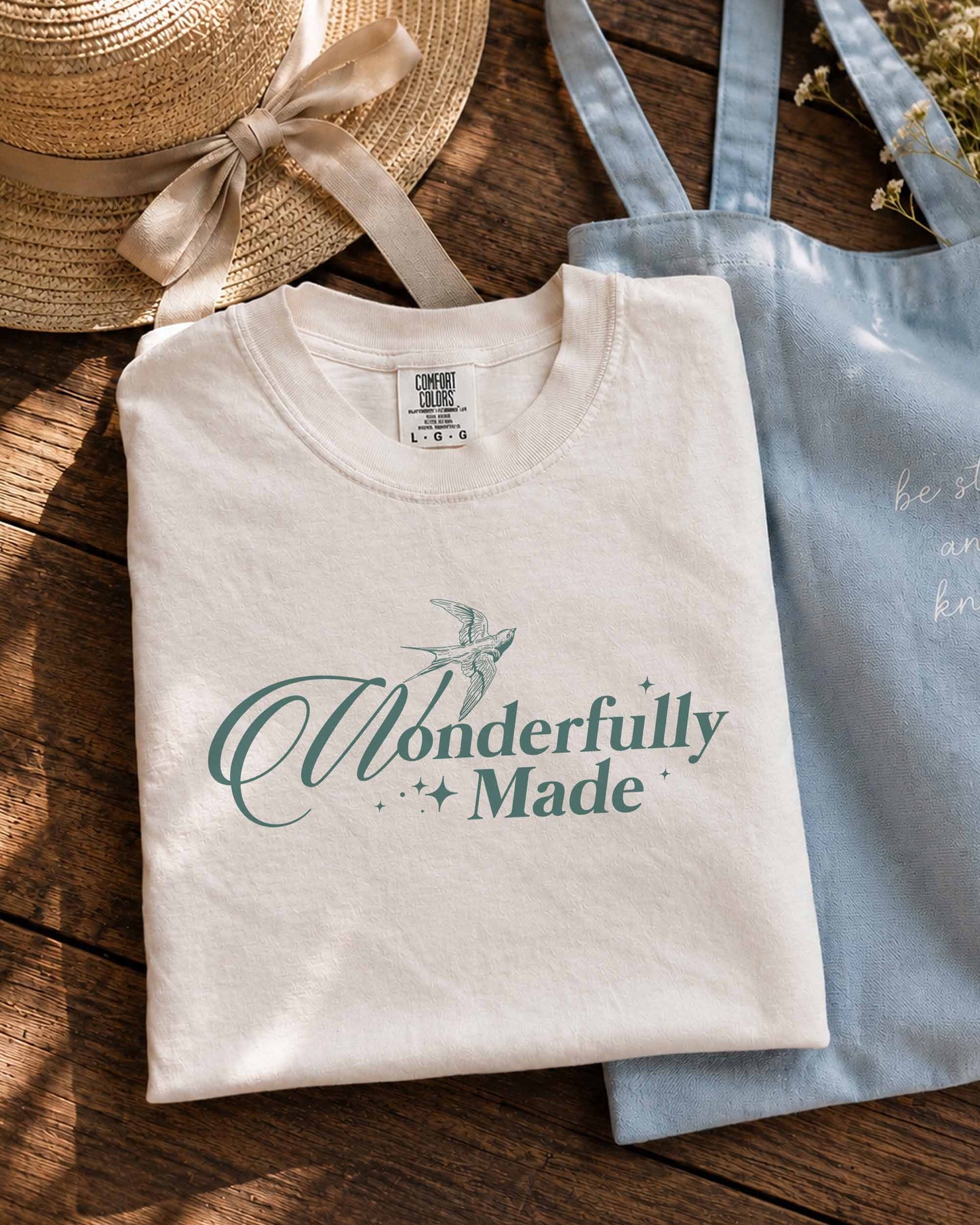 Wonderfully Made Christian Comfort Colors® Tee | Psalm 139:14 Women's Graphic Shirt