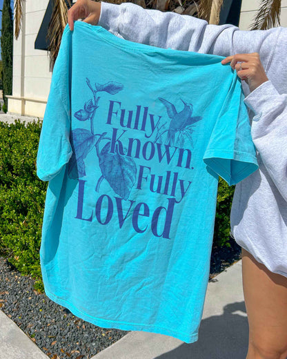 Fully Known. Fully Loved. Christian Comfort Colors® Tee | Psalm 139 Women's Graphic Shirt