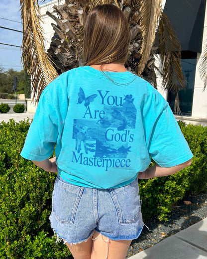 You Are God's Masterpiece Christian Comfort Colors® Tee | Ephesians 2:10 Women's Graphic Shirt