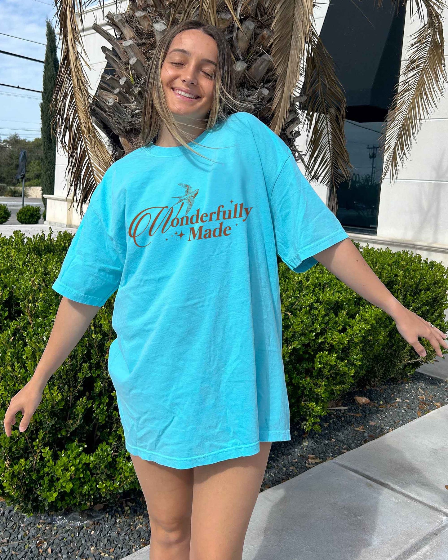 Wonderfully Made Christian Comfort Colors® Tee | Psalm 139:14 Women's Graphic Shirt