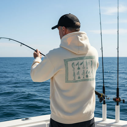 Fishing Lure Gallery Hoodie – Vintage Lure Hoodie, Angler Gift, Bass Fishing Apparel