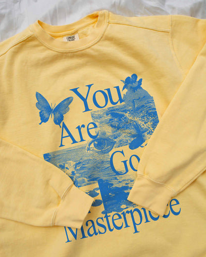 You Are God's Masterpiece Christian Comfort Colors® Sweatshirt | Women's Faith Crewneck