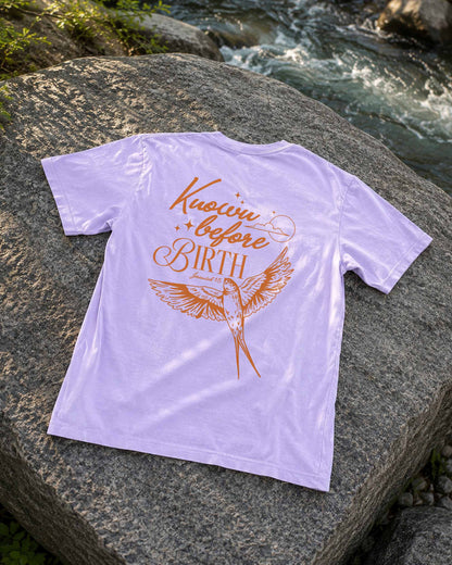 Known Before Birth Christian Comfort Colors® Tee | Jeremiah 1:5 Women's Graphic Shirt